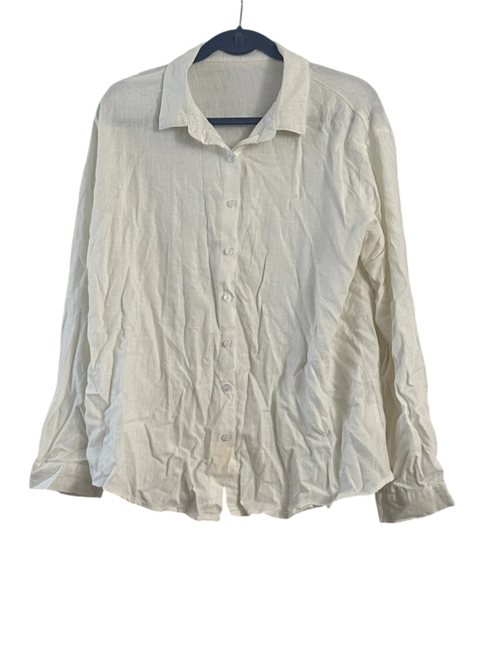 ⚡️ Cream Lightweight Button Down Top Size XL